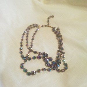 Vintage Mid Century Modern, 1950 Swarovski Aurora Boris Crystal Chocker Necklace